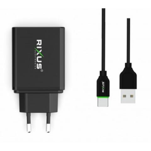 5.4A AC-adapter med 2 USB-portar & PD-kortplatser