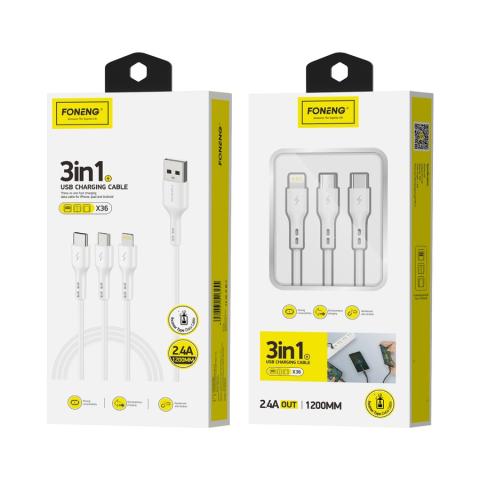 3 in 1 Fast data cable