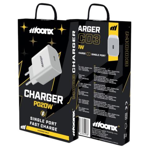 Moonx Snabb Laddare 20W
