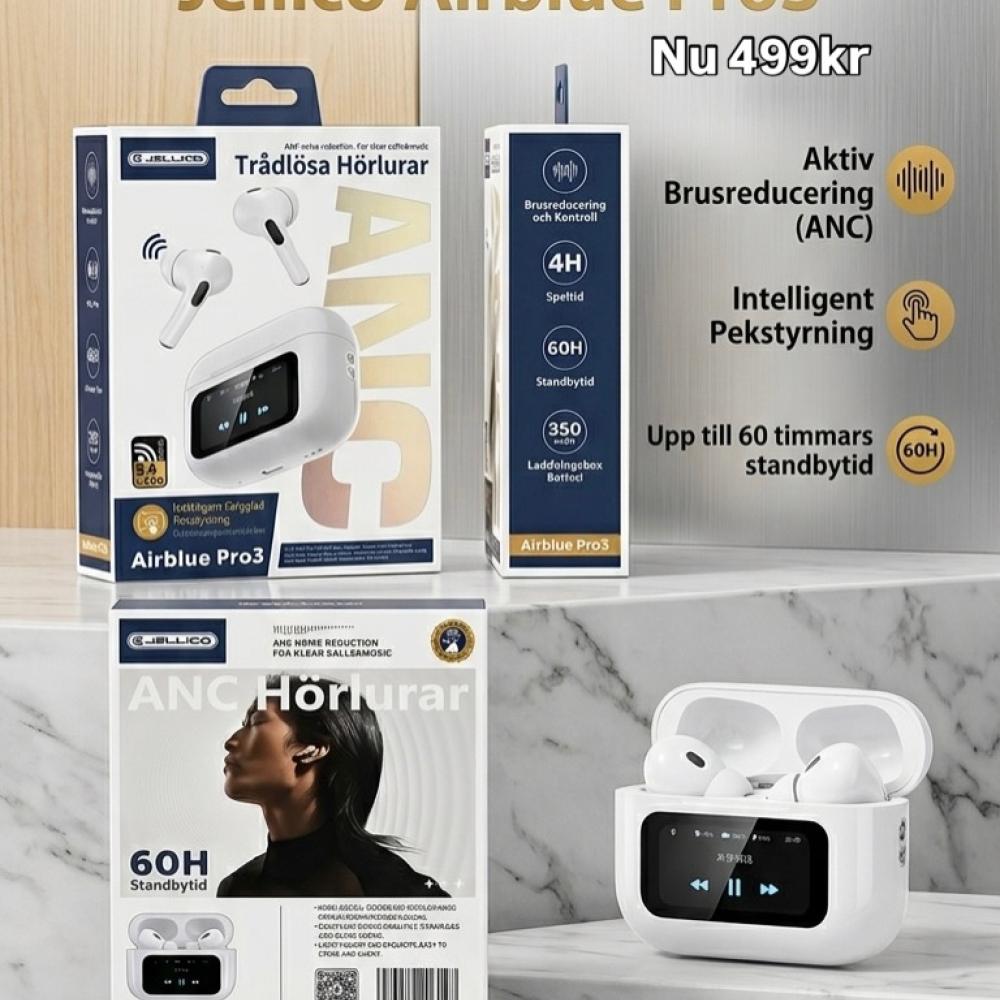 Earbuds 3 med Skärm