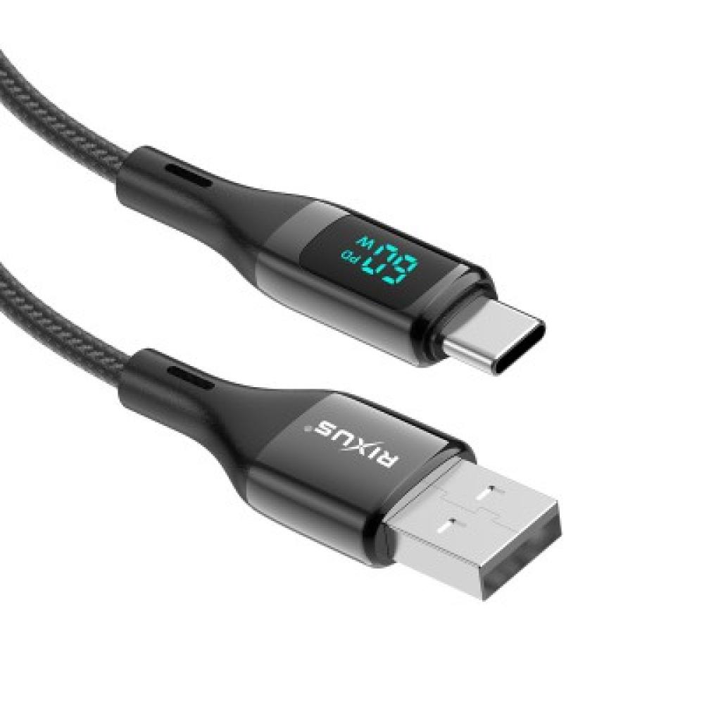USB till Lightning med LED-skärm 1m