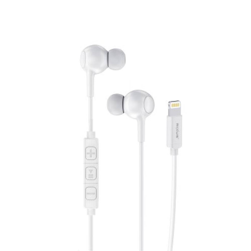 Rixus Lightning hörlurar med kabel med mikrofon