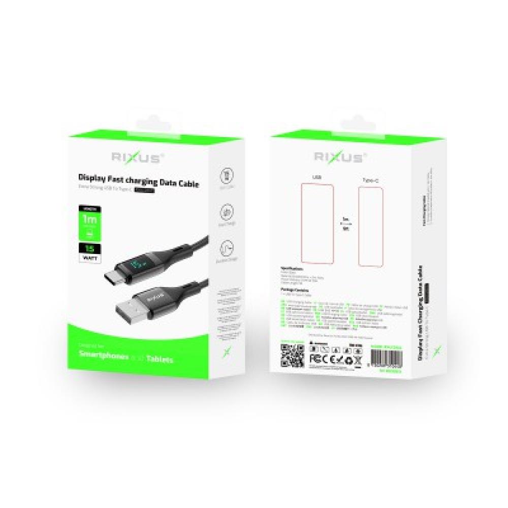 USB till Lightning med LED-skärm 1m