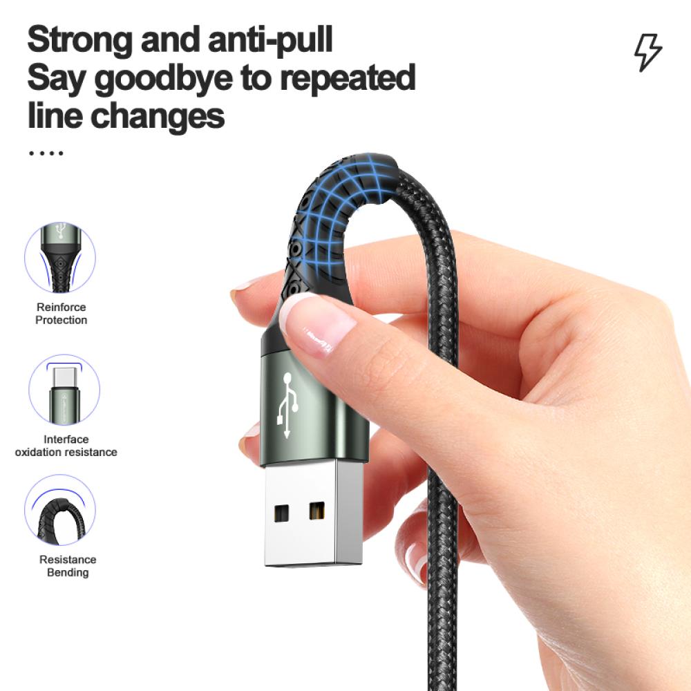 Laddkabel USB-A till USB-C 2M