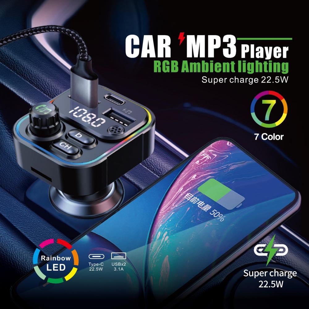 Bluetooth FM Transmitter (20W PD Charger)
