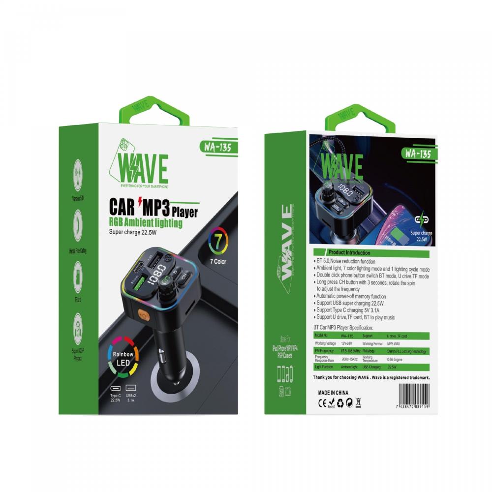 Bluetooth FM Transmitter (20W PD Charger)