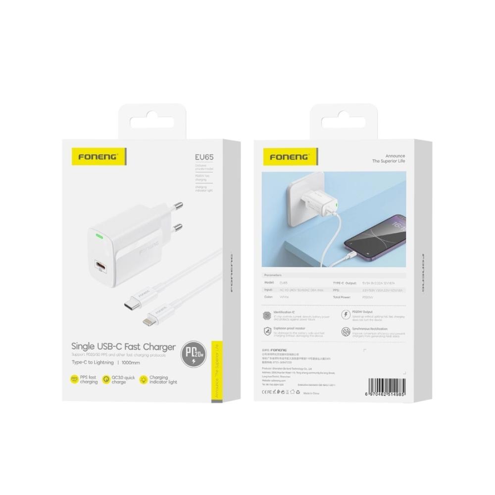 USB-C Snabbladdare 20W