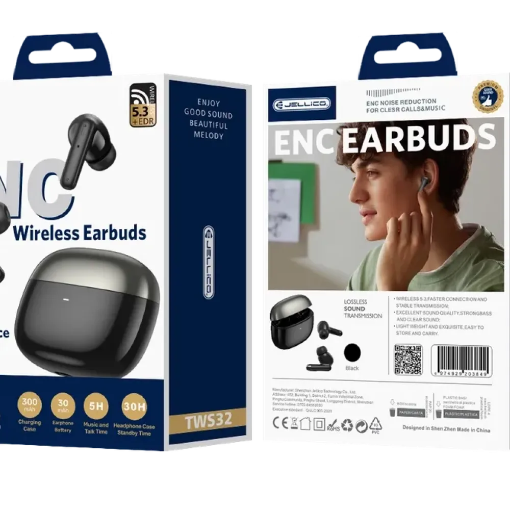 Trådlösa ENC Earbuds