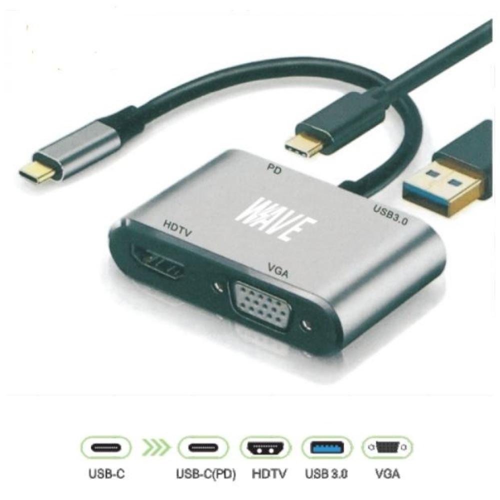 4-i-1 USB-C Multiport Adapter